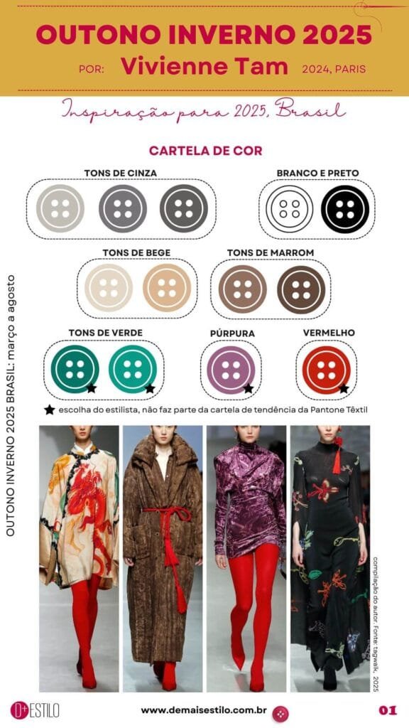 outono inverno 2025 coleção moda inspiração